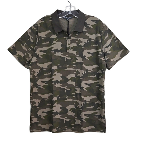 Slate & Stone Men's Cotton Camo Print Polo, Size XL ~ NWT - Picture 1 of 7